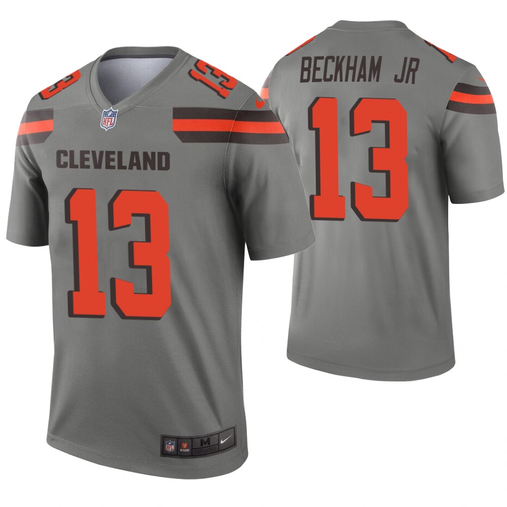 Youth Cleveland Browns #13 Beckham Jr Grey Nike Vapor Untouchable Limited NFL Jersey->youth nfl jersey->Youth Jersey